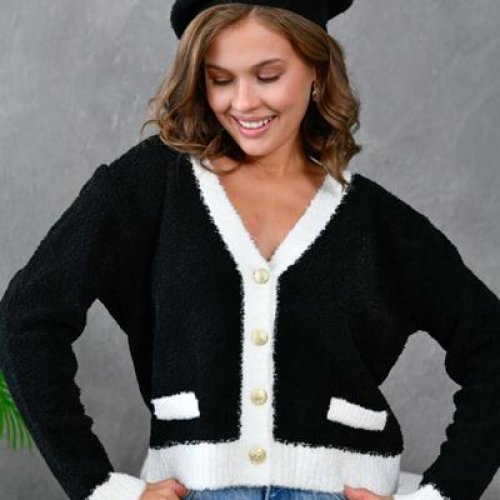 Кофта Karon (42-46) 8316 black (зима) Karon 8316 black