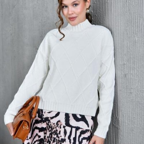 Свитер Karon (42-46) 8441 white (зима) Karon 8441 white