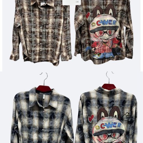 Рубашка BASE (XL-5XL) 735-1 brown (деми) BASE 735-1 brown