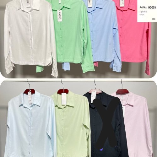 Рубашка BASE (44-52) A9005 mint (зима) BASE A9005 mint