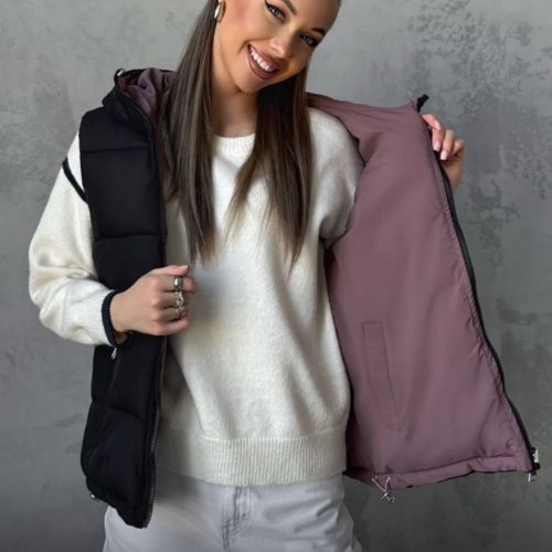 Жилетка Dorimodes (M-2XL) JL9136 black (деми) Dorimodes JL9136 black