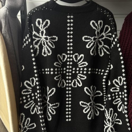 Свитер Lora (one size) LR946 black (зима) Lora LR946 black