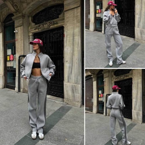 Костюм спорт Lora (S-L) LR949 grey (зима) Lora LR949 grey