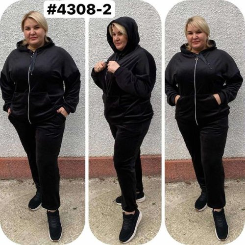 Костюм спорт Romeo life (54-58) 4308-2 black (зима) Romeo life 4308-2 black