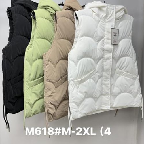 Жилетка Jacket (M-2XL) B618 white (деми) Jacket B618 white