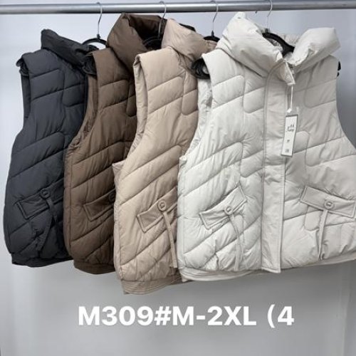 Жилетка Jacket (M-2XL) M309 beige (деми) Jacket M309 beige