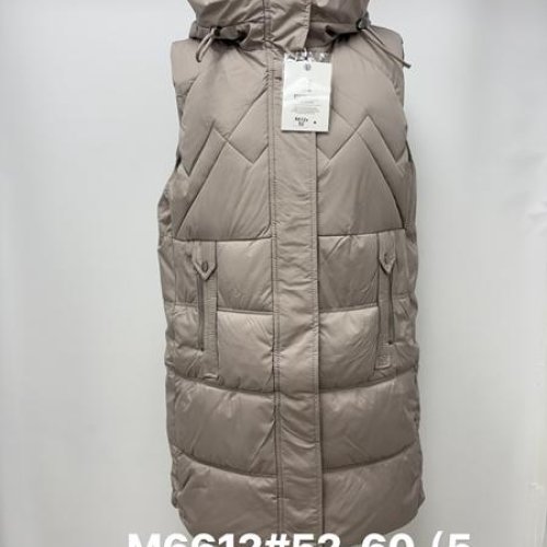 Жилетка Jacket (52-60) M6612 beige (деми) Jacket M6612 beige