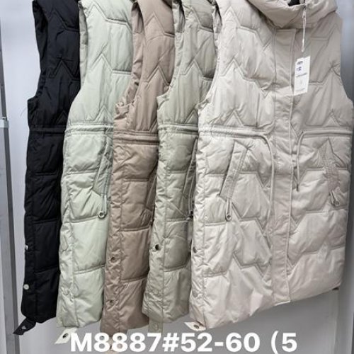 Жилетка Jacket (52-60) M8887 d.beige (деми) Jacket M8887 d.beige