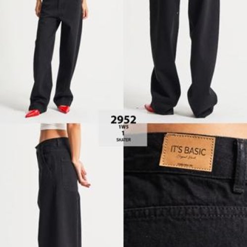 Джинсы Jeans Style (34-40) 2952-1W5-1 black (деми) Jeans Style 2952-1W5-1 black