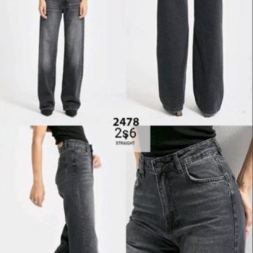 Джинсы Jeans Style (34-42) 2478-2S6-1 d.grey (деми) Jeans Style 2478-2S6-1 d.grey