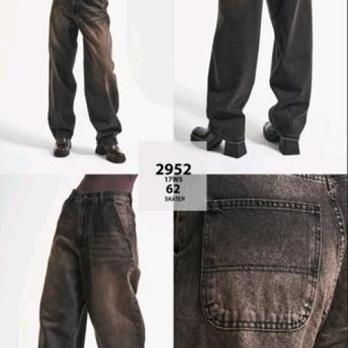 Джинсы Jeans Style (34-40) 2952-17W5-62 brown (деми) Jeans Style 2952-17W5-62 brown