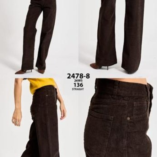 Джинсы Jeans Style (34-42) 2678-8-26W5-136 brown (деми) Jeans Style 2678-8-26W5-136 brown