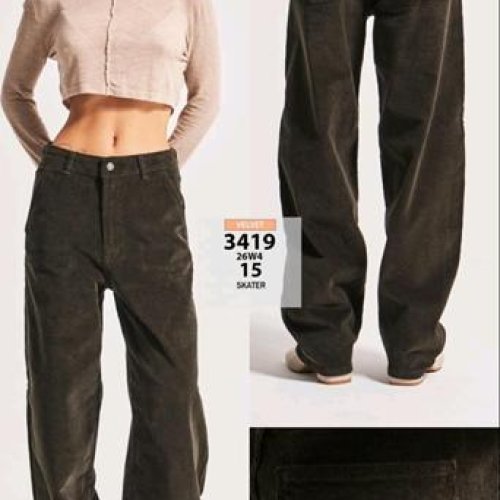 Джинсы Jeans Style (34-40) 3419-26W4-15 khaki (деми) Jeans Style 3419-26W4-15 khaki