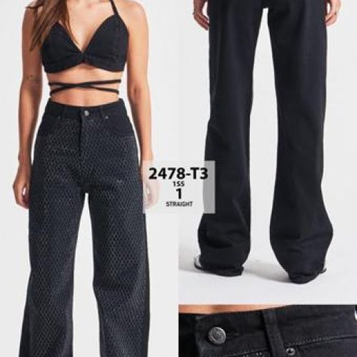 Джинсы Jeans Style (34-40) 2478T-1S5-1 black (деми) Jeans Style 2478T-1S5-1 black