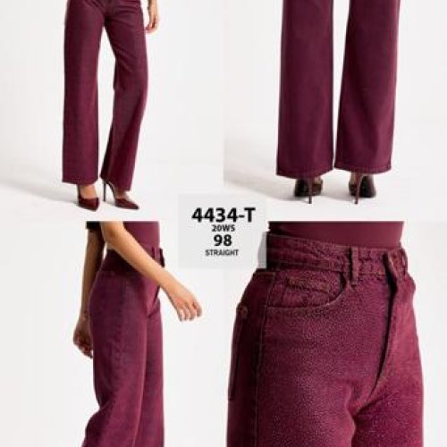 Джинсы Jeans Style (34-42) 4434T-20W5-98 wine (деми) Jeans Style 4434T-20W5-98 wine
