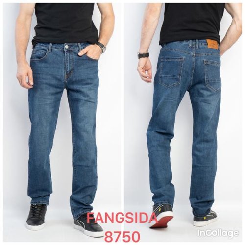 Джинсы Fangsida (31-38) 8750 blue (деми) Fangsida 8750 blue