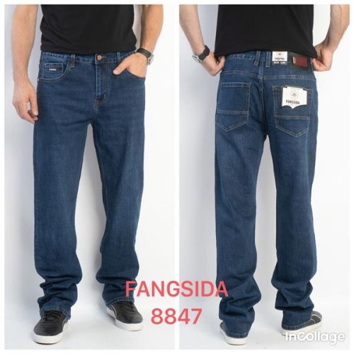 Джинсы Fangsida (34-38) 8847 blue (деми) Fangsida 8847 blue
