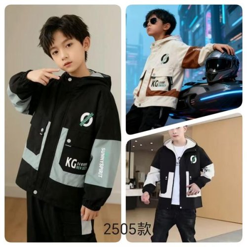 Куртка Flong (7-10) 2505 black-green (деми) Flong 2505 black-green