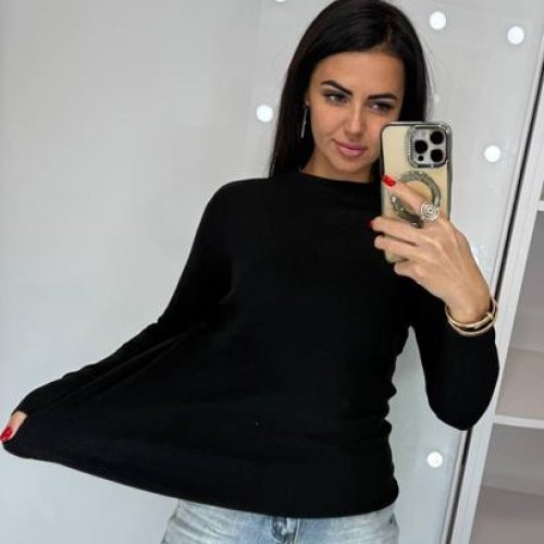 Свитер Lora (42-46) LR1012 black (зима) Lora LR1012 black