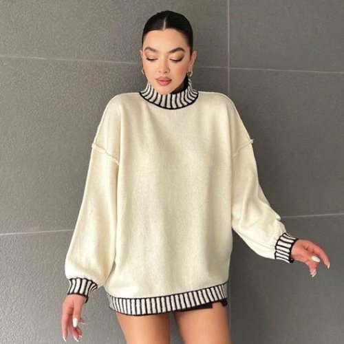 Свитер Lora (one size) LR985 beige (зима) Lora LR985 beige