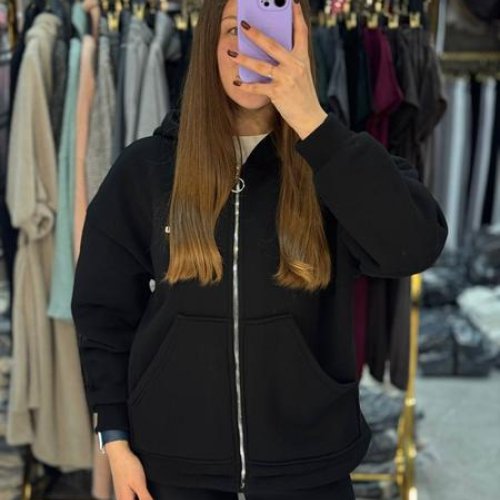 Кофта спорт Arina (42-48) 4252 black (зима) Arina 4252 black