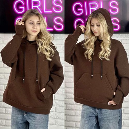 Худи Karolina (32-42) KR341 brown (зима) Karolina KR341 brown
