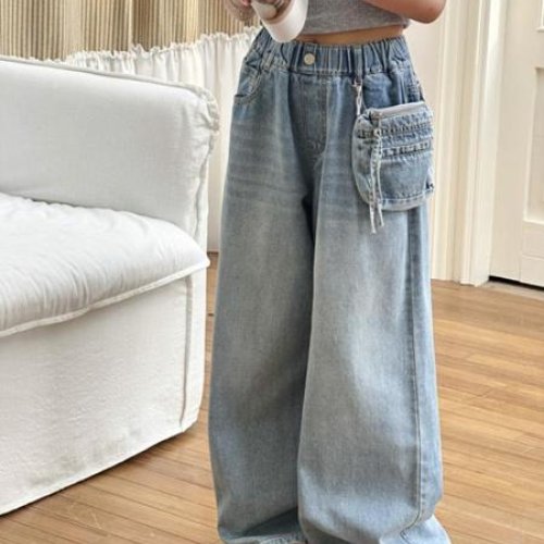 Джинсы Yalisi (120-170) 9081 l.blue (деми) Yalisi 9081 l.blue