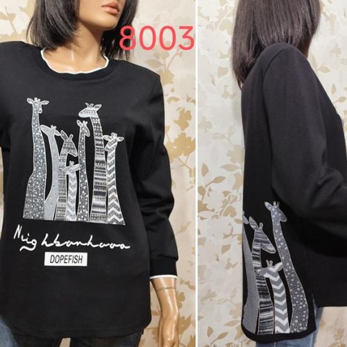 Свитер LIDA (52-62) 8003 black (деми) LIDA 8003 black