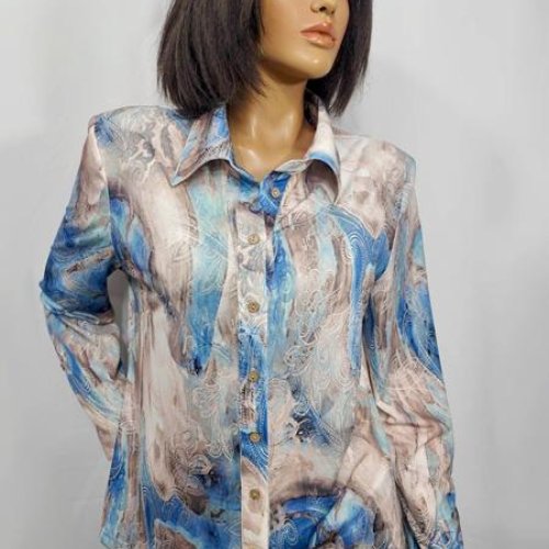 Рубашка LIDA (52-62) 8761 beige (деми) LIDA 8761 beige