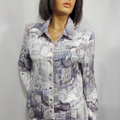 Рубашка LIDA (52-62) 0433 grey (деми) LIDA 0433 grey