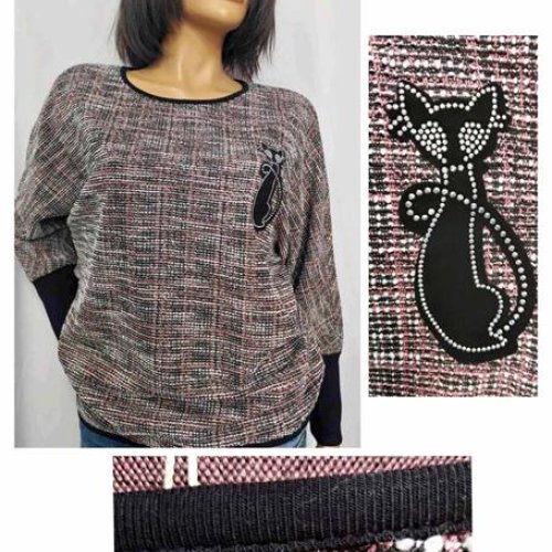 Свитер LIDA (52-62) 9386-2 pink (деми) LIDA 9386-2 pink