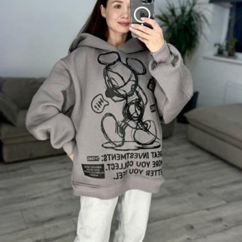 Худи S.Style (42-48) 290 grey (зима) S.Style 290 grey