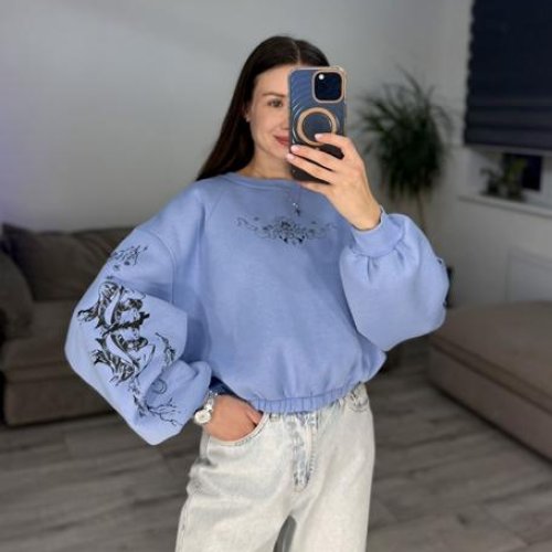 Свитер S.Style (42-48) 298-1 l.blue (зима) S.Style 298-1 l.blue