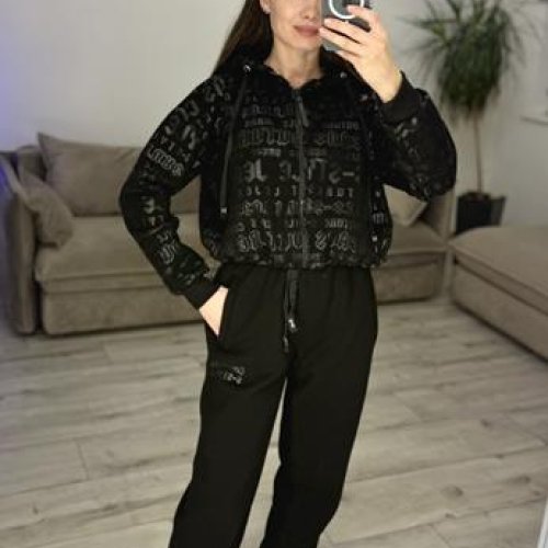 Костюм спорт S.Style (42-48) 312 black (зима) S.Style 312 black