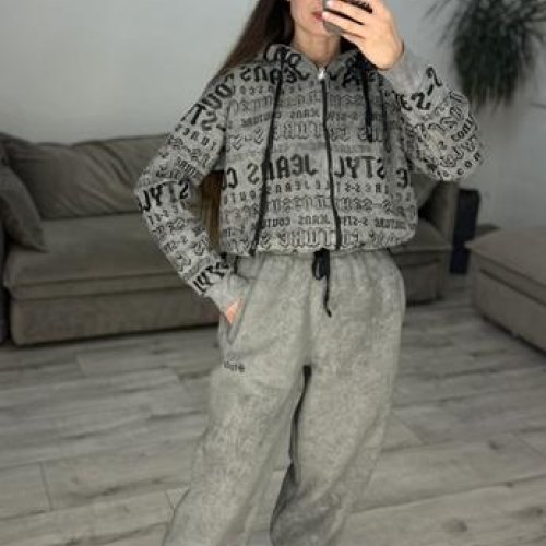 Костюм спорт S.Style (42-48) 312-0 grey (зима) S.Style 312-0 grey