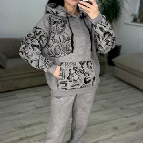 Костюм спорт S.Style (42-48) 607 grey (зима) S.Style 607 grey