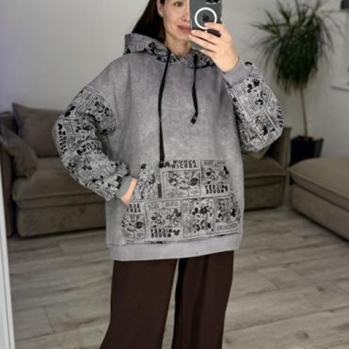 Худи S.Style (42-48) 615 l.grey (зима) S.Style 615 l.grey