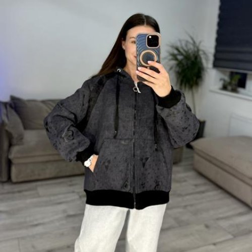 Кофта спорт S.Style (42-48) 621 d.grey (зима) S.Style 621 d.grey