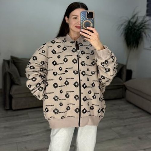 Кофта спорт S.Style (one size) 634 beige (зима) S.Style 634 beige