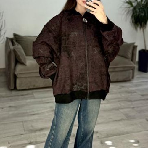 Кофта спорт S.Style (one size) 634-1 brown (зима) S.Style 634-1 brown