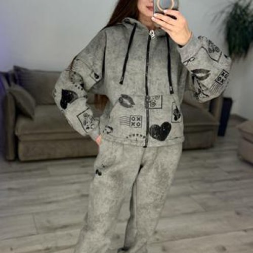 Костюм спорт S.Style (42-48) 638 d.grey (зима) S.Style 638 d.grey