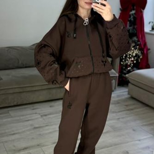 Костюм спорт S.Style (42-48) 641 brown (зима) S.Style 641 brown