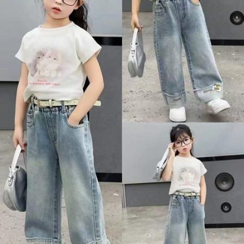 Джинсы Фунтик (1-5) W821 l.blue (деми) Фунтик W821 l.blue