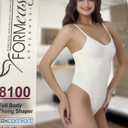 Боди Anibur (S-XL) 8100 white (S-XL) (деми) Anibur 8100 white (S-XL)