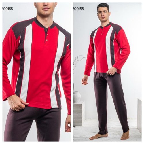 Пижама Vehuiah (2XL-4XL) 200155 brown (зима) Vehuiah 200155 brown