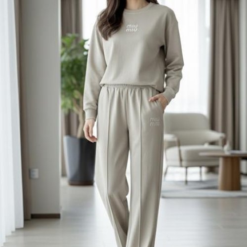 Штаны спорт Newe (M-XL) NW839 beige (деми) Newe NW839 beige