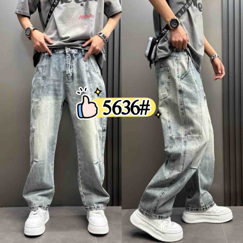 Джинсы God Baron (M-3XL) 5636 l.blue (деми) God Baron 5636 l.blue