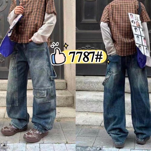 Джинсы God Baron (S-3XL) 7787 blue (деми) God Baron 7787 blue