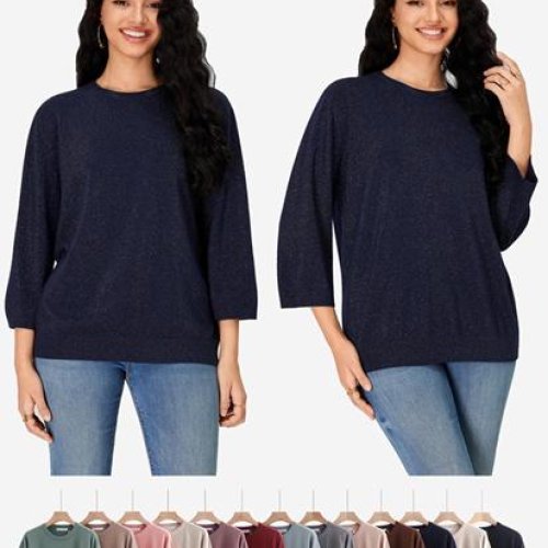 Свитер Anne-Kiss me (XL-3XL) A5588 mix (деми) Anne-Kiss me A5588 mix