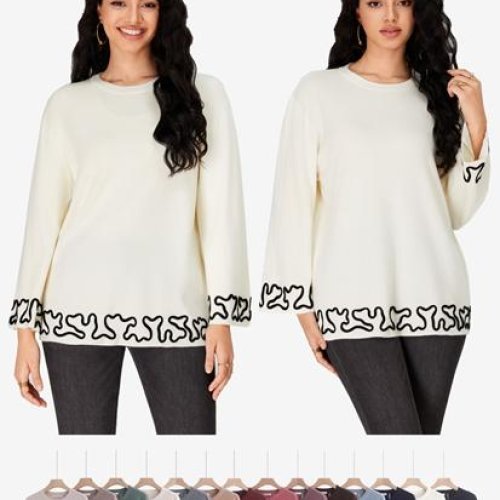 Свитер Anne-Kiss me (2XL-4XL) A5599 mix (зима) Anne-Kiss me A5599 mix